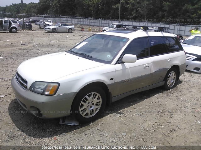 4S3BH806527628067 - 2002 SUBARU LEGACY OUTBACK H6 3.0 LL BEAN WHITE photo 2