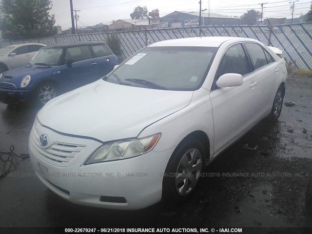 4T1BE46K27U613407 - 2007 TOYOTA CAMRY NEW GENERAT CE/LE/XLE/SE WHITE photo 2