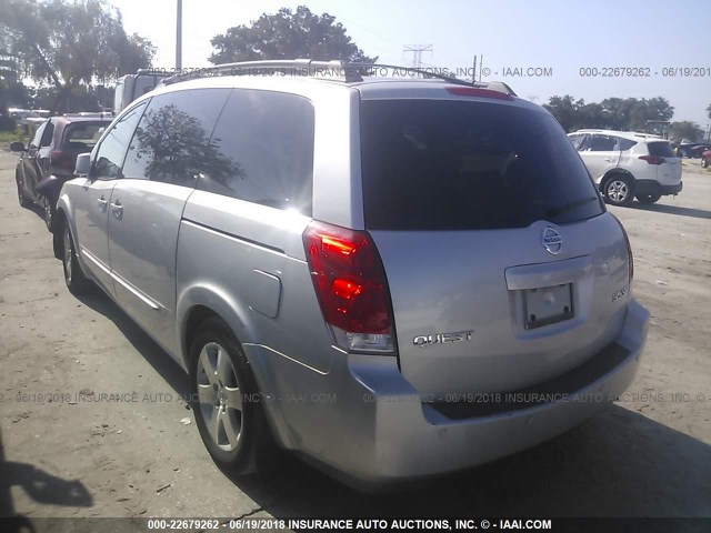 5N1BV28U24N317585 - 2004 NISSAN QUEST S/SE/SL GRAY photo 3