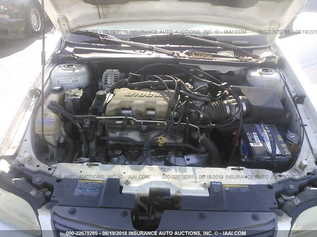 1G1NE52J43M623413 - 2003 CHEVROLET MALIBU LS WHITE photo 10