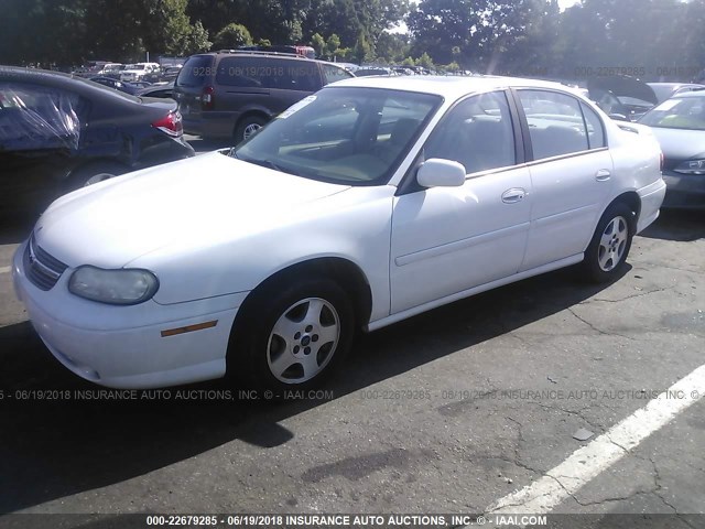 1G1NE52J43M623413 - 2003 CHEVROLET MALIBU LS WHITE photo 2