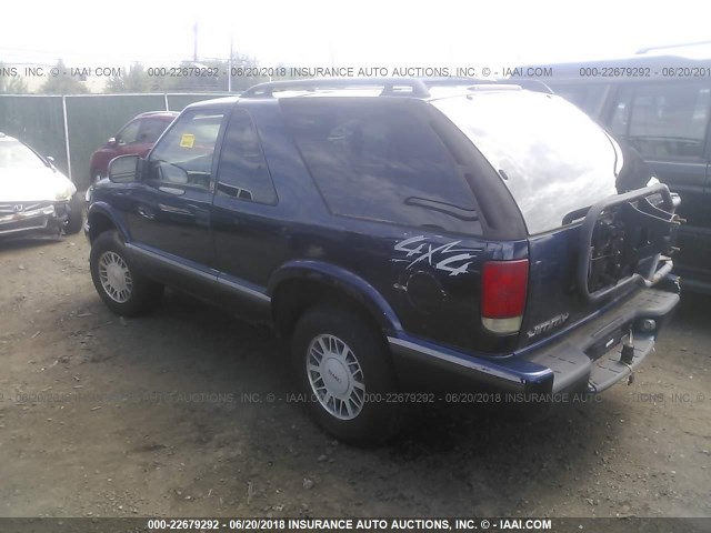 1GKCT18W1XK507933 - 1999 GMC JIMMY BLUE photo 3