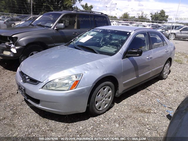 1HGCM56303A120669 - 2003 HONDA ACCORD LX SILVER photo 2