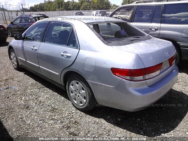 1HGCM56303A120669 - 2003 HONDA ACCORD LX SILVER photo 3