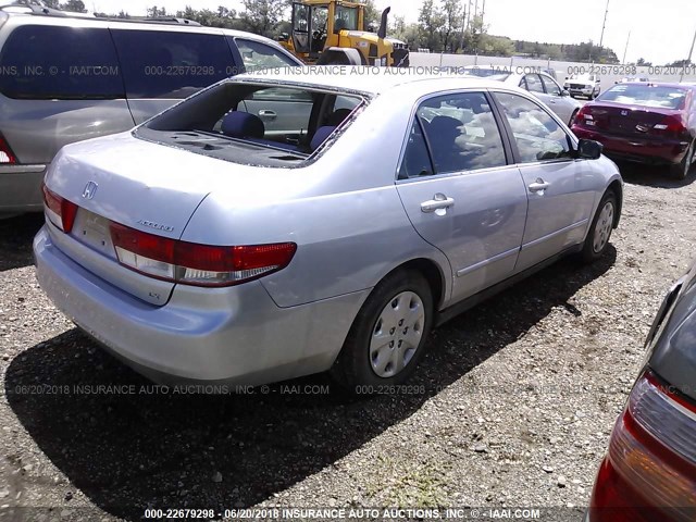 1HGCM56303A120669 - 2003 HONDA ACCORD LX SILVER photo 4