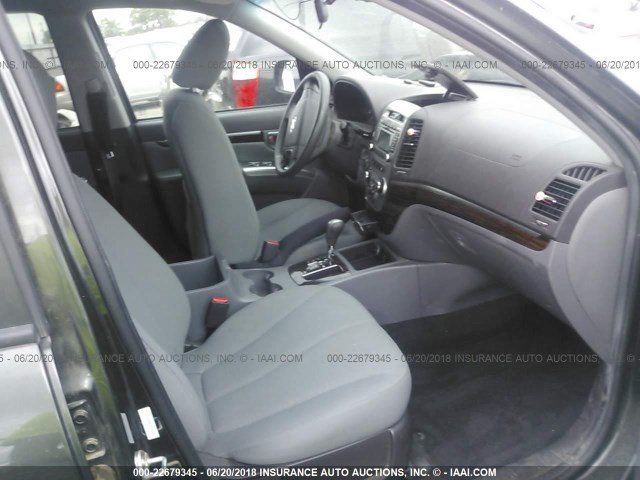 5XYZG3AB9CG156864 - 2012 HYUNDAI SANTA FE GLS GRAY photo 5