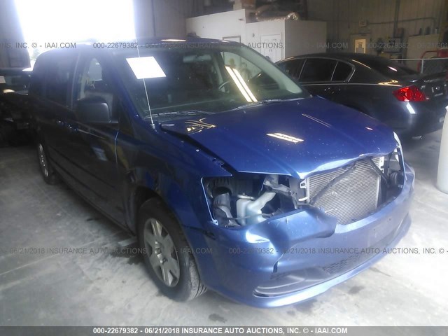 2D4RN4DG5BR706402 - 2011 DODGE GRAND CARAVAN EXPRESS BLUE photo 1