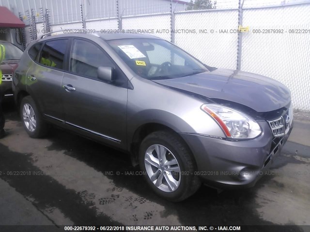 JN8AS5MV8CW701635 - 2012 NISSAN ROGUE S/SV GRAY photo 1