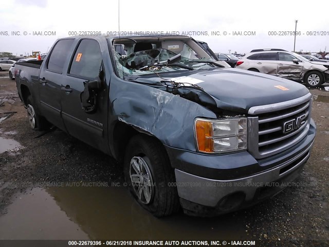 3GTP2VE75CG179003 - 2012 GMC SIERRA K1500 SLE BLUE photo 1