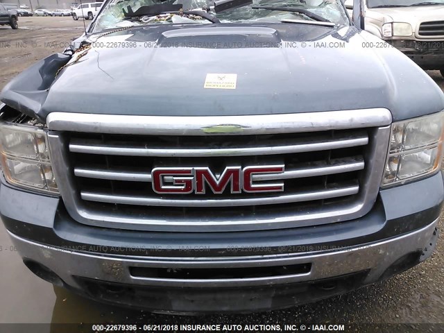 3GTP2VE75CG179003 - 2012 GMC SIERRA K1500 SLE BLUE photo 10