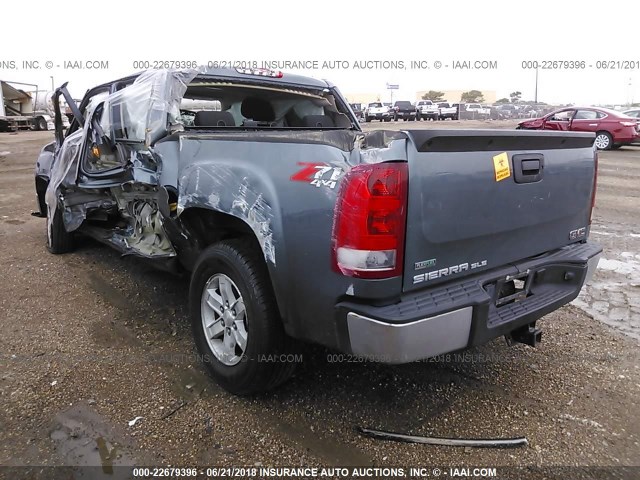 3GTP2VE75CG179003 - 2012 GMC SIERRA K1500 SLE BLUE photo 3