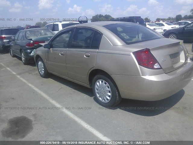 1G8AJ55F36Z136312 - 2006 SATURN ION LEVEL 2 BEIGE photo 3