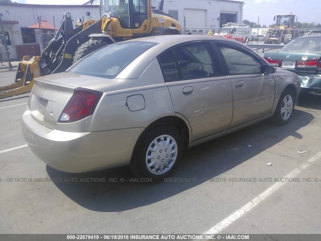 1G8AJ55F36Z136312 - 2006 SATURN ION LEVEL 2 BEIGE photo 4