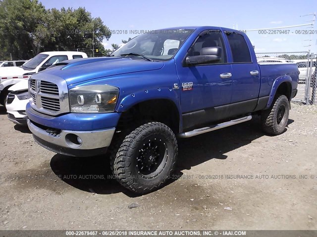 3D7KS28A28G115160 - 2008 DODGE RAM 2500 ST/SLT BLUE photo 2