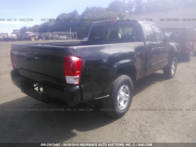 5TFSX5ENXHX055709 - 2017 TOYOTA TACOMA ACCESS CAB/SR/SR5 黑色 照片 4