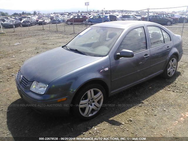 3VWTH69MX3M022679 - 2003 VOLKSWAGEN JETTA GLX GRAY photo 2