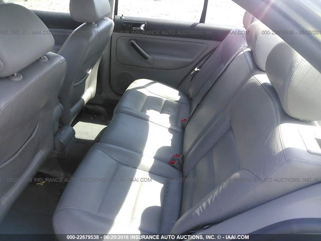 3VWTH69MX3M022679 - 2003 VOLKSWAGEN JETTA GLX GRAY photo 8