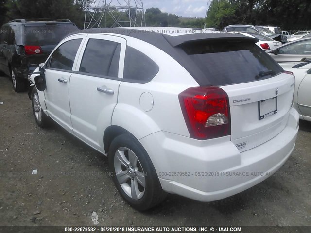 1B3CB3HA3BD269113 - 2011 DODGE CALIBER MAINSTREET WHITE photo 3