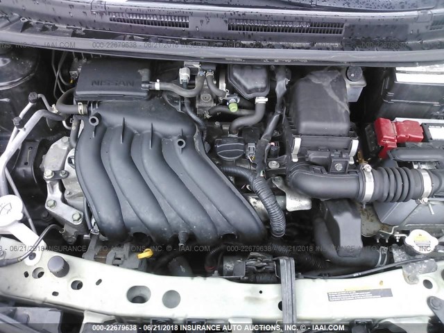 3N1CE2CP9EL407136 - 2014 NISSAN VERSA NOTE S/S PLUS/SV/SL BLACK photo 10