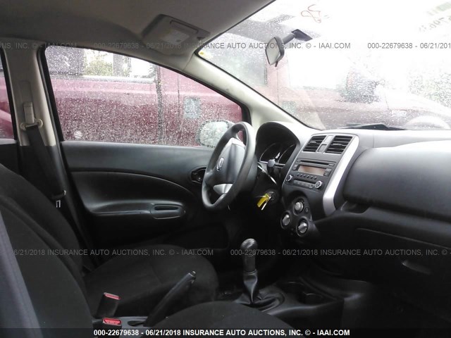 3N1CE2CP9EL407136 - 2014 NISSAN VERSA NOTE S/S PLUS/SV/SL BLACK photo 5