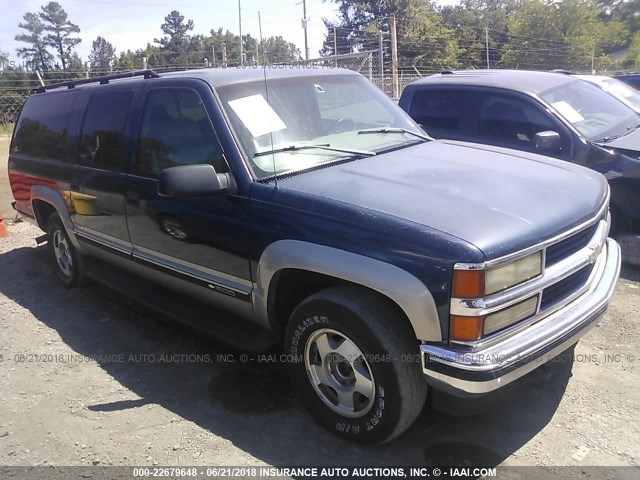 1GNFK16R8WJ365505 - 1998 CHEVROLET SUBURBAN K1500 Dark Blue photo 1