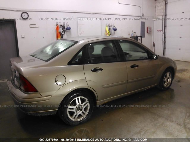 1FAFP34P43W248550 - 2003 FORD FOCUS SE/SE COMFORT/SE SPORT GOLD photo 4