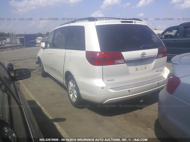 5TDZA22C65S387195 - 2005 TOYOTA SIENNA XLE/XLE LIMITED WHITE photo 3