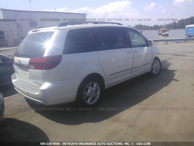 5TDZA22C65S387195 - 2005 TOYOTA SIENNA XLE/XLE LIMITED WHITE photo 4