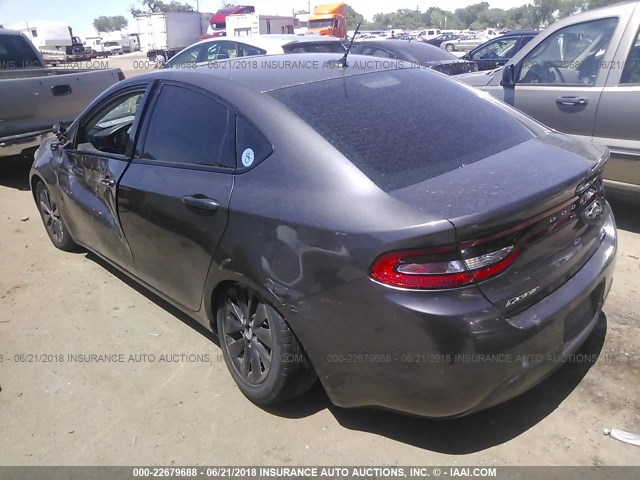 1C3CDFBB2ED824394 - 2014 DODGE DART SXT GRAY photo 3