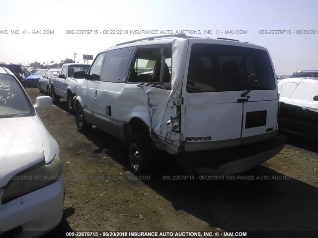 1GKDM19W21B514252 - 2001 GMC SAFARI XT WHITE photo 3