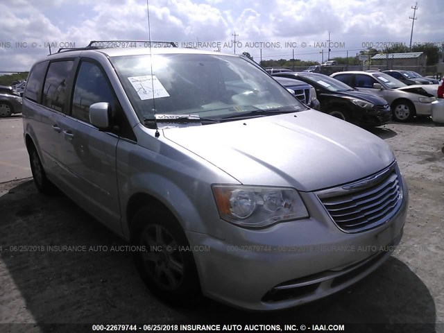 2C4RC1BGXCR287016 - 2012 CHRYSLER TOWN & COUNTRY TOURING SILVER photo 1
