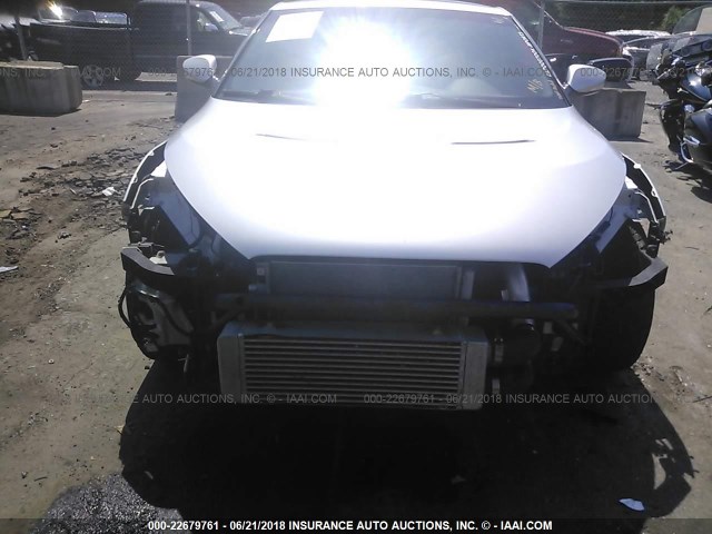 KMHTC6AE2EU211262 - 2014 HYUNDAI VELOSTER TURBO SILVER photo 6