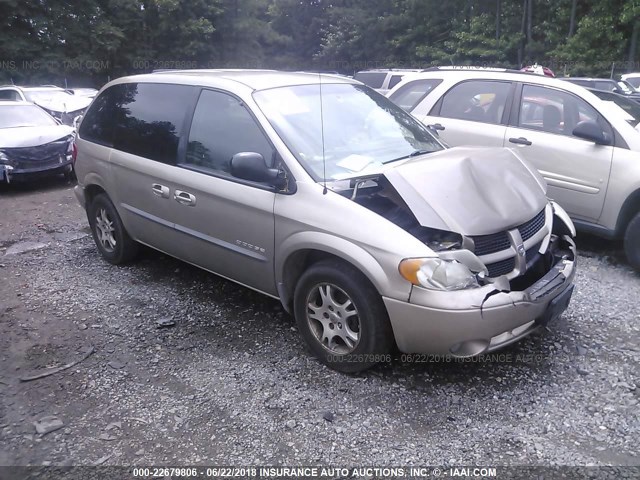 1B8GP453X1B225418 - 2001 DODGE CARAVAN SPORT GOLD photo 1