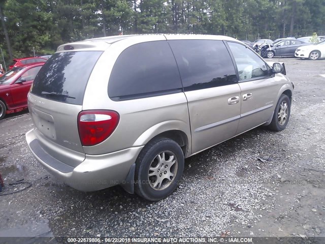 1B8GP453X1B225418 - 2001 DODGE CARAVAN SPORT GOLD photo 4