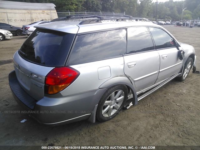 4S4BP62C277310842 - 2007 SUBARU LEGACY OUTBACK 2.5I LIMITED SILVER photo 4