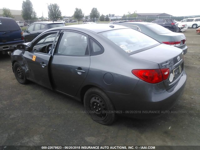 KMHDU46D58U529743 - 2008 HYUNDAI ELANTRA GLS/SE/LIMITED GRAY photo 3