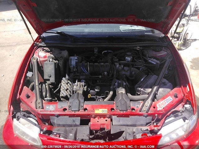 1G2WJ52K7YF268320 - 2000 PONTIAC GRAND PRIX SE 红色 照片 10