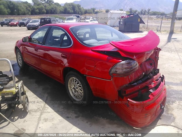 1G2WJ52K7YF268320 - 2000 PONTIAC GRAND PRIX SE RED photo 3