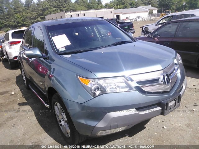 2HNYD28357H517618 - 2007 ACURA MDX TECHNOLOGY BLUE photo 1