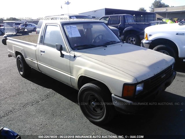 JT4RN55RXG0197539 - 1986 TOYOTA PICKUP 1/2 TON RN55 CREAM photo 1