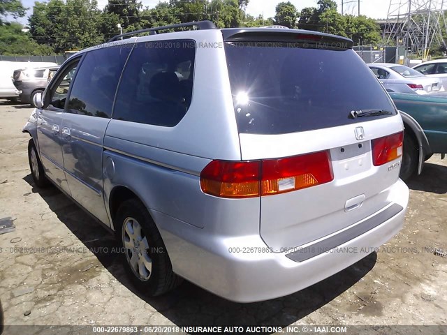 5FNRL18034B150068 - 2004 HONDA ODYSSEY EXL SILVER photo 3