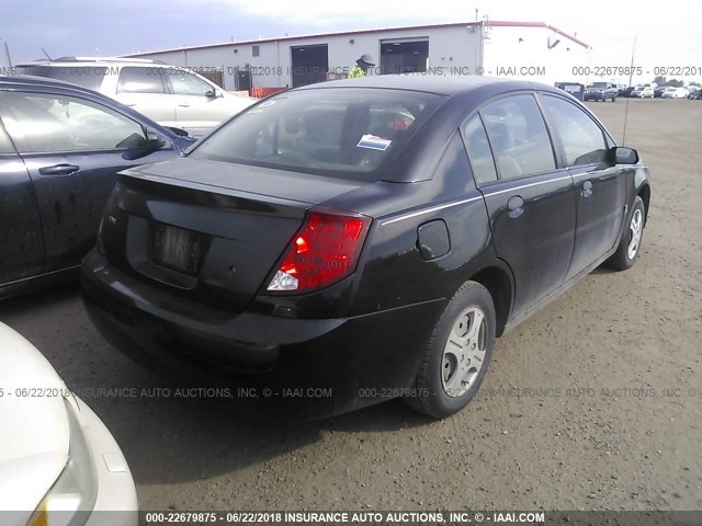 1G8AF52F75Z150489 - 2005 SATURN ION LEVEL 1 BLACK photo 4