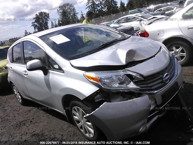 3N1CE2CPXEL373868 - 2014 NISSAN VERSA NOTE S/S PLUS/SV/SL SILVER photo 1