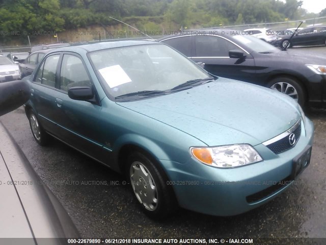 JM1BJ225210421181 - 2001 MAZDA PROTEGE LX/ES TEAL photo 1