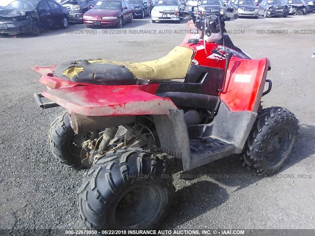 4XANG50A0AP869267 - 2010 POLARIS SCRAMBLER 500 RED photo 4