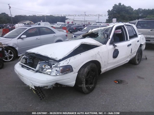 2FAHP71W15X155164 - 2005 FORD CROWN VICTORIA POLICE INTERCEPTOR WHITE photo 2