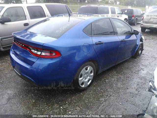 1C3CDFAA2DD329149 - 2013 DODGE DART SE/AERO BLUE photo 4