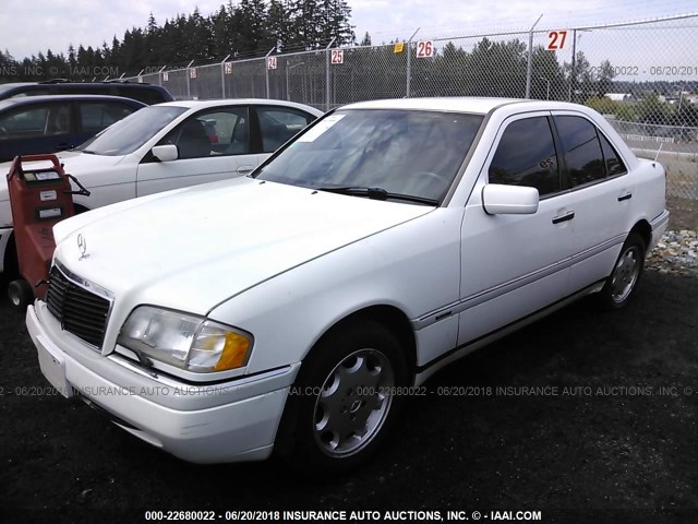 WDBHA28E3RF067681 - 1994 MERCEDES-BENZ C 280 WHITE photo 2