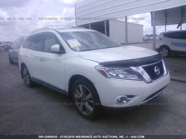 5N1AR2MM3EC684904 - 2014 NISSAN PATHFINDER S/SV/SL/PLATINUM 白色 照片 1