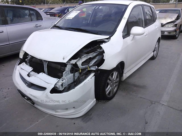 JHMGD376X7S039612 - 2007 HONDA FIT S 白色 照片 2